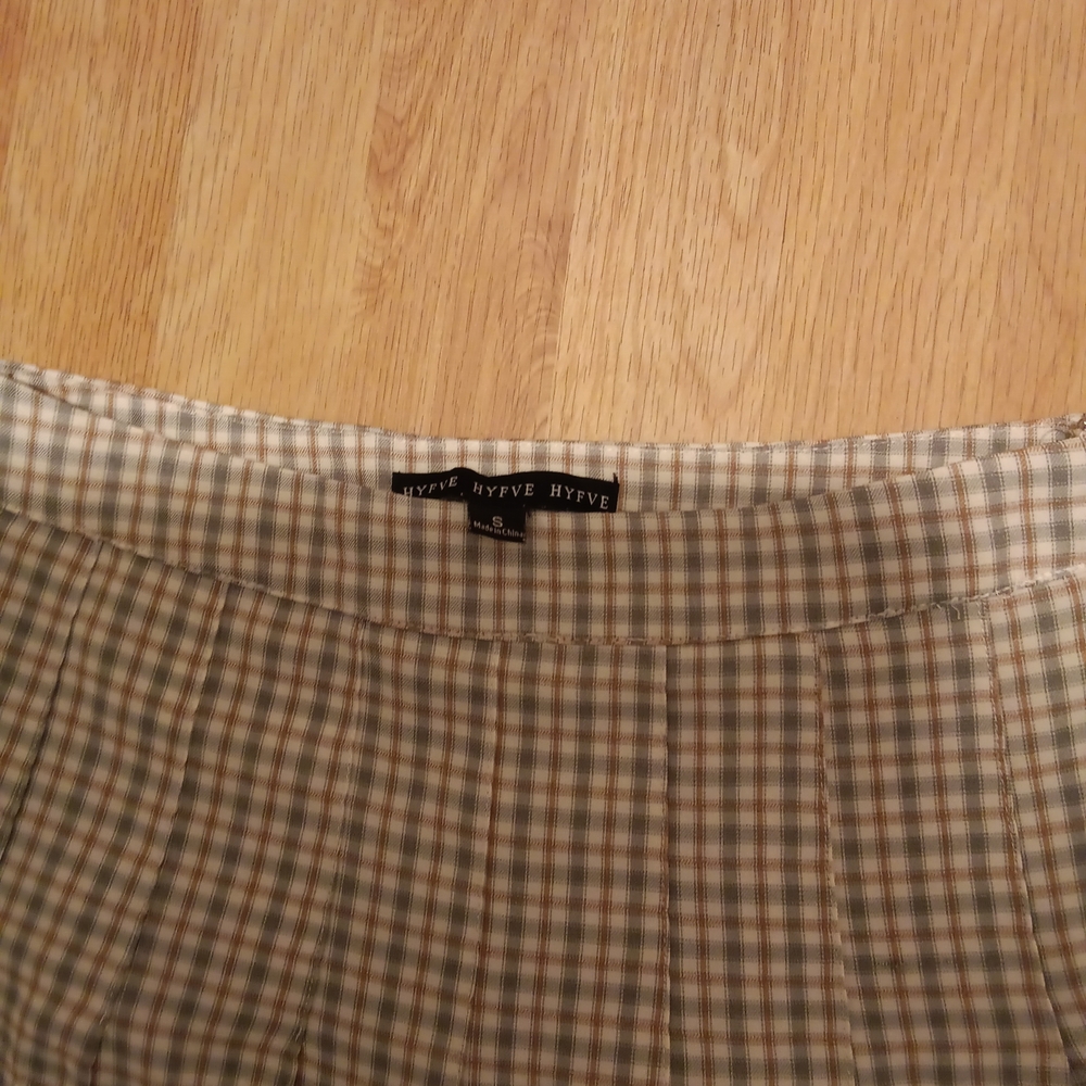 Hyfve/ Plaid Pleated Mini Skort / Size S - Picture 4 of 5